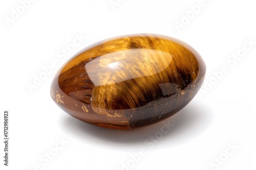 Close-up of a polished tige...