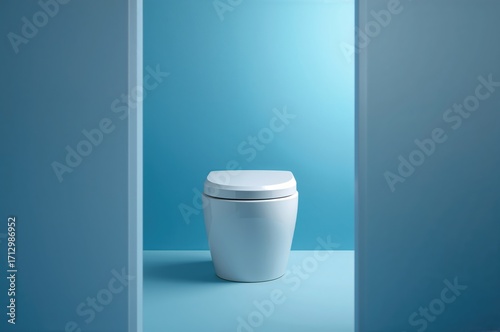 A ceramic toilet bowl integ...