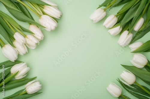 White tulip bouquet against...