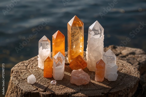 Healing Crystal Set with Qu...