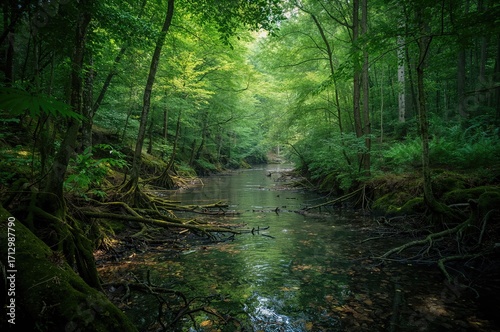 Stunning wide-angle scene o...
