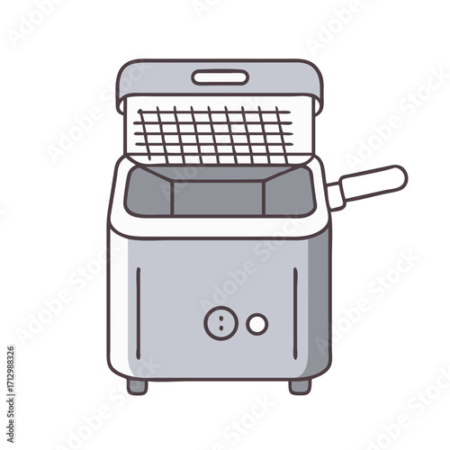 Deep Fryer with Basket Kitchen Appliance for Cooking Tasty Fried Foods