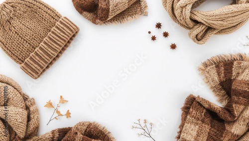 Cozy winter scarf and fashi...