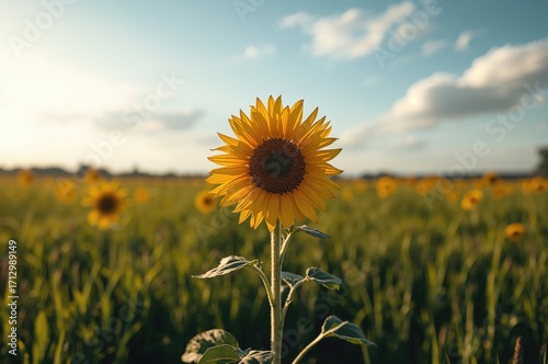 Bright Sunlight Illuminates...