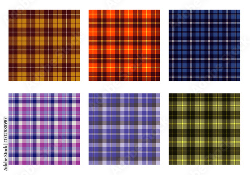 plaid flannel checkered seamless pattern background