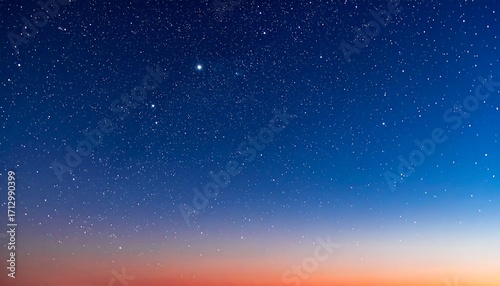 Fototapeta Naklejka Na Ścianę i Meble -  Starry night sky at sunset
