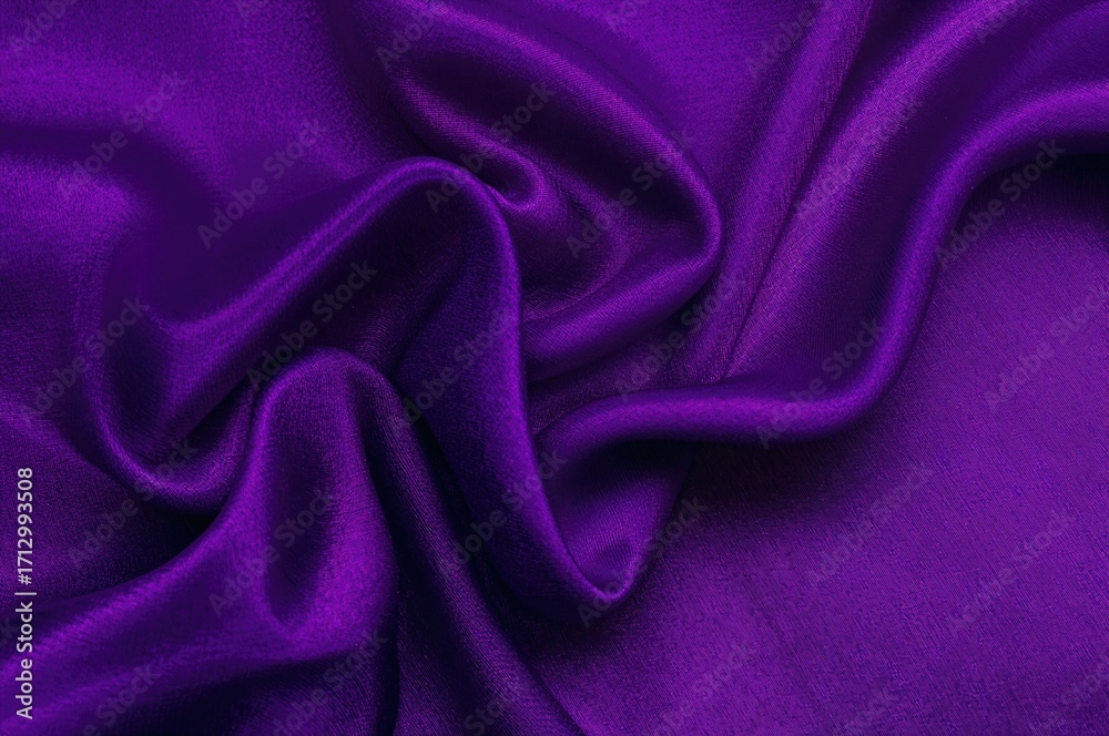 Obraz premium Abstract Wavy Textile in Shades of Purple