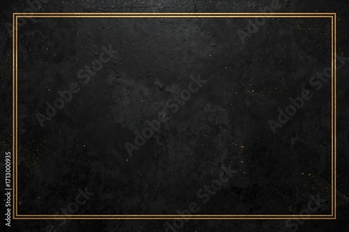 Dark and Gold Patterned Background. Prize Theme. Empty Layout.