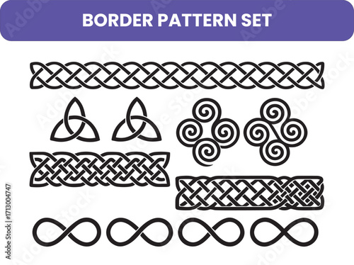Seamless Mandala Border Pattern Pack