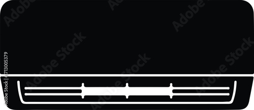 Vector Air conditioner modern home appliance silhouette illustrator