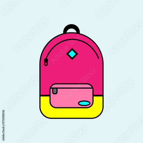 Cute Bag icon  vector illustration