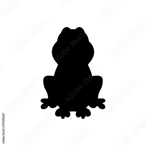 Cute Frog Cartoon. vector illustration