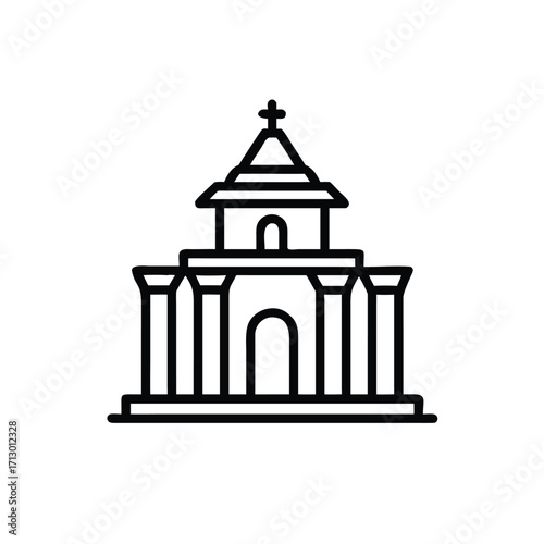 church icon vector