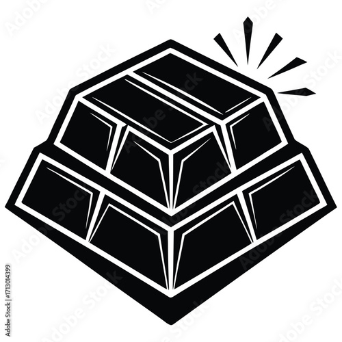 bullion vector on white background