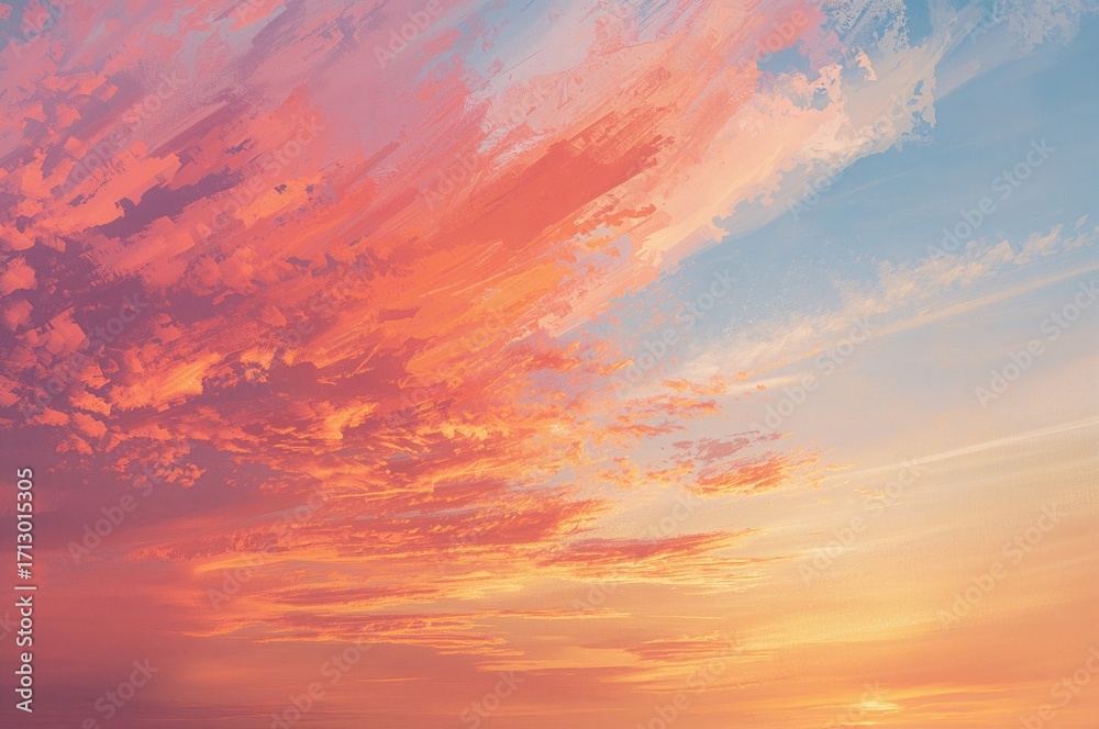 Fototapeta premium Abstract background of a sunset sky