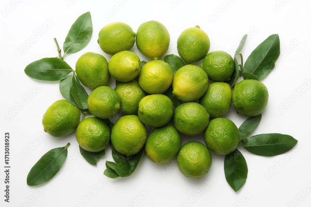 Obraz premium Pile of Green Tropical Citrus Limes