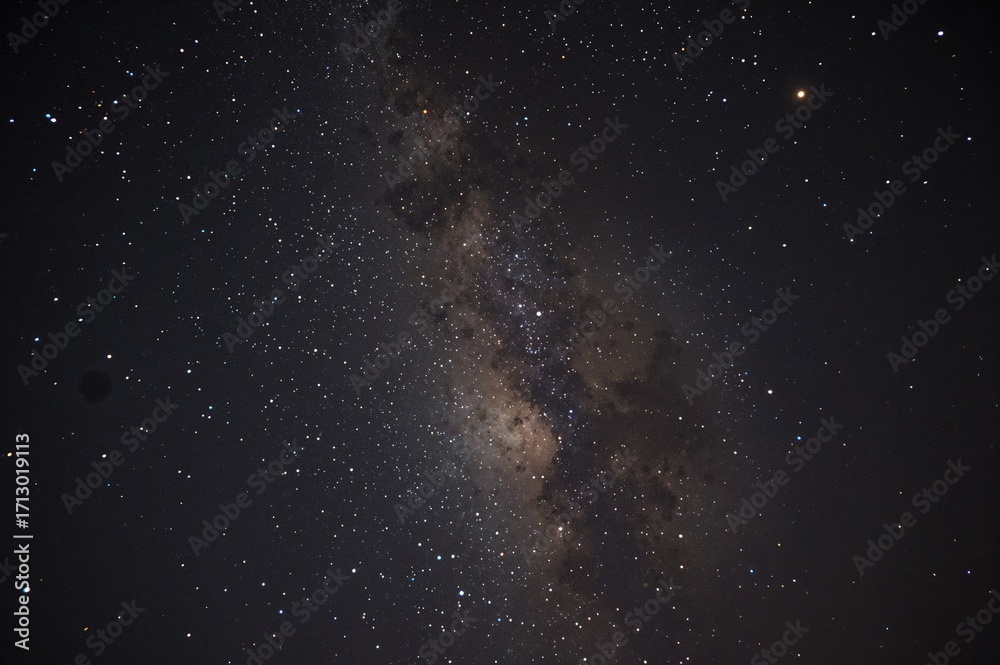 Fototapeta premium The Galaxy featuring Venus, Jupiter, and Saturn