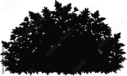 Hedge Silhouette | Hedge Plant Vector Design