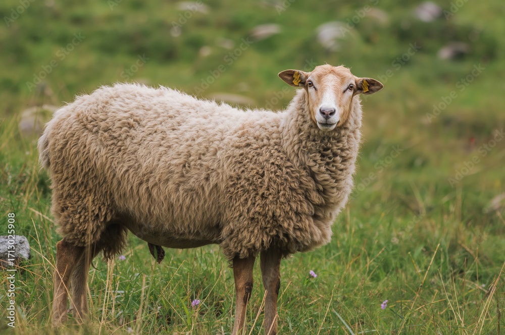 Fototapeta premium Indigenous Sheep Breed Known as Xalda