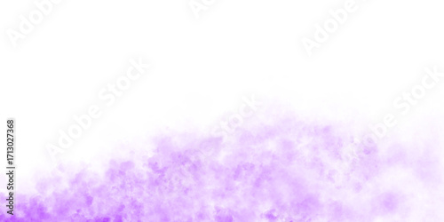 Vibrant purple and magenta smoke cloud on transparent background, mockup template ideal for digital compositions, posters, special effects or sci fi themed creative content