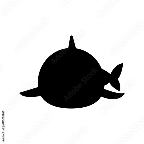 Cute Shark cartoon. vector illustration