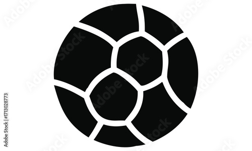 Soccer ball on white background 3D illustration of football icon and sports symbol