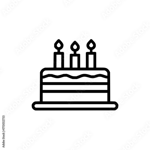 Birthday cake celebration party dessert sweet bakery candle happy delicious holiday anniversary frosted layer cake