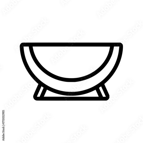Bowl pet bed modern furniture minimalist design comfortable cat dog rest sleep home decor accessory stylish 100