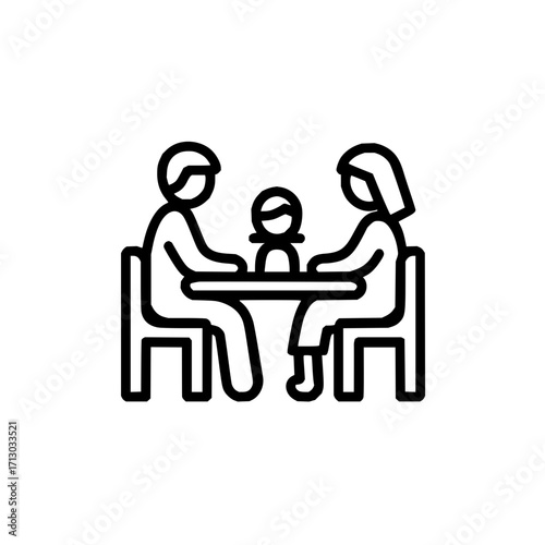 Family dinner table meal together parent child home relationship love care support happiness lifestyle 100