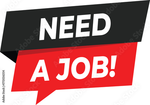 Need a Job Banner Vector Illustration for Recruitment HR Campaigns Hiring Announcements Career Posters Flyers and Social Media Ads