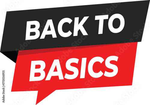 Back to Basics Banner Vector Illustration for Education Training Campaigns Tutorials Marketing Posters Flyers and Social Media Content