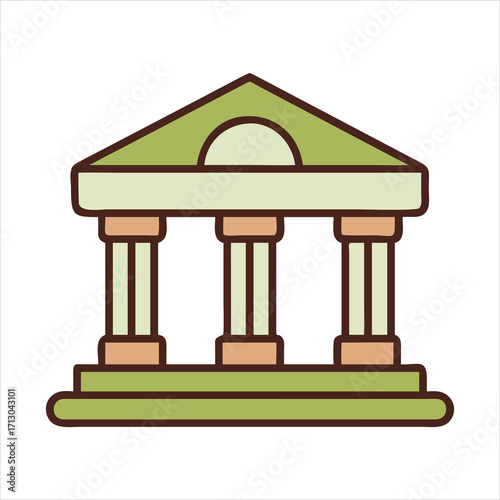 Courthouse for government and legal concept