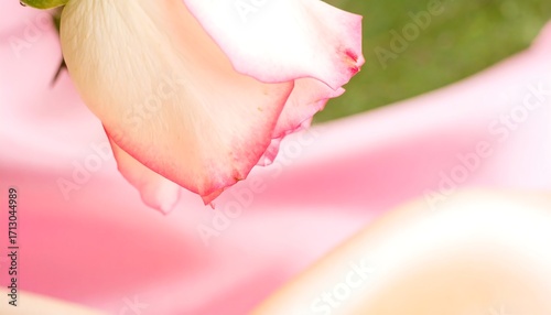 Close-up of a delicate rose, soft colors