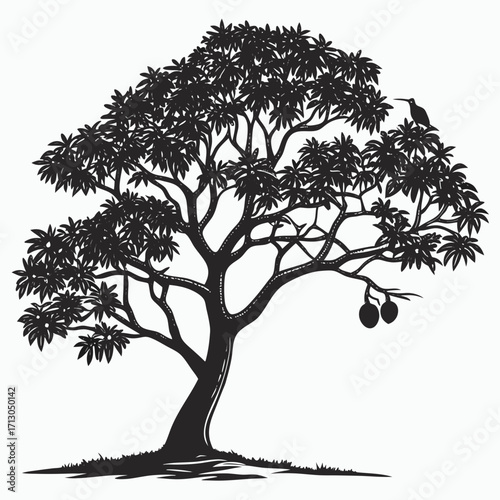 tree silhouette vector