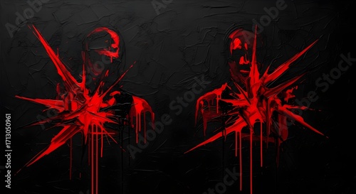 abstract background with red lines