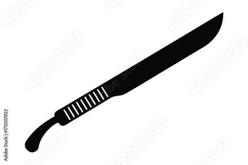 surgical scalpel silhouette vector icon