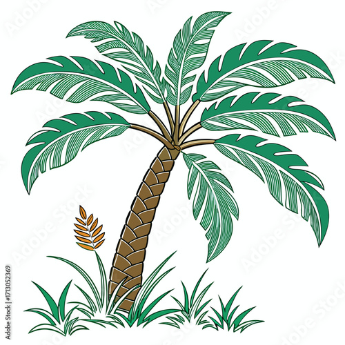 palm tree vector illustration