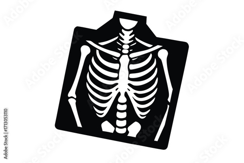 x ray silhouette vector icon