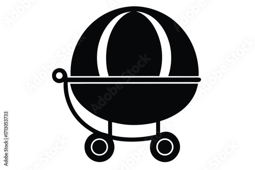 baby incubator silhouette vector icon