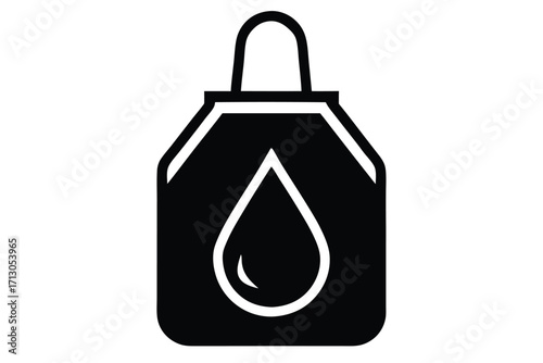 blood donation bag silhouette vector icon