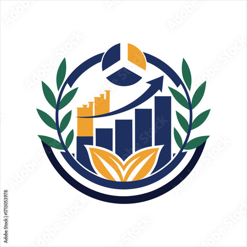 Abstract Finance Logo Vector Symbol Design