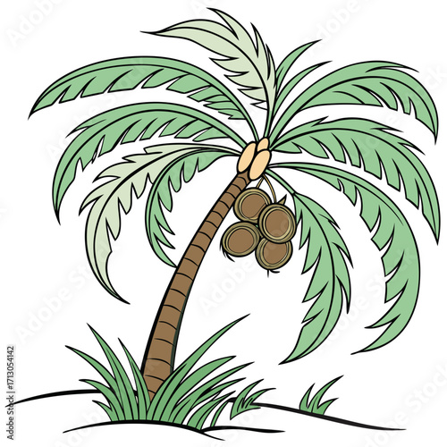 palm tree vector illustration