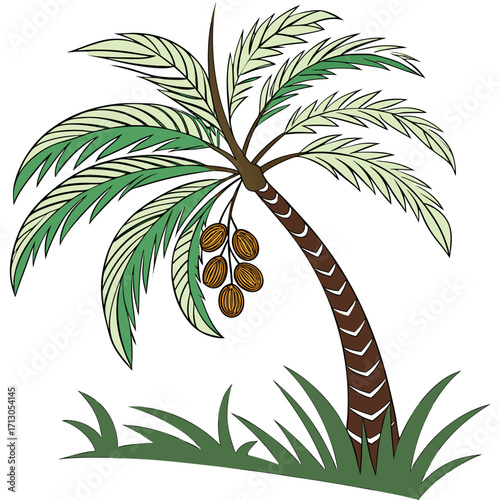 palm tree vector illustration