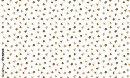 White background with tiny scattered golden stars, seamless pattern, sparkling decoration, glitter effect, festive design, twinkling stars, celestial theme, shiny vector illustration, magical texture