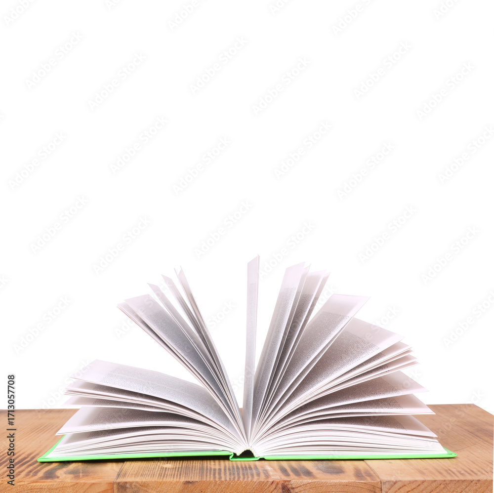 Fototapeta premium Open book, isolated on transparent background 