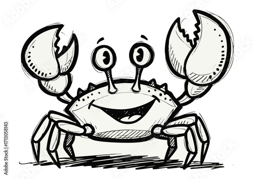 Lobster illustration, detailed, black and white, seafood, ocean concept
