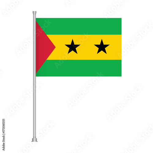 Sao tome and principe national symbol country banner african nation state island republic emblem design