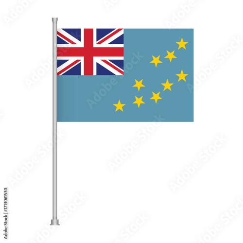 Tuvalu national country symbol state banner island nation oceania patriotic ensign design graphic