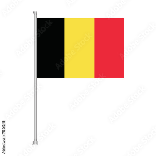 Belgium national symbol belgian country flag colors europe travel tourism patriotic icon design element