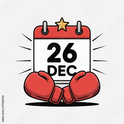 Boxing day calendar icon design for you